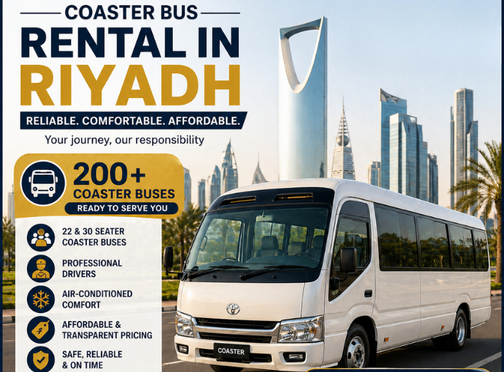 coaster bus rental in riyadh